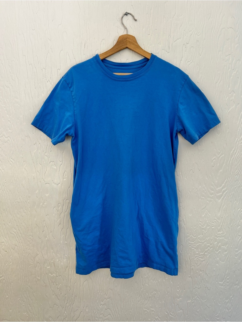 PROVINCE OF CANADA T-Shirt Pocket Dress Medium Coastal Blue Organic Cotton
